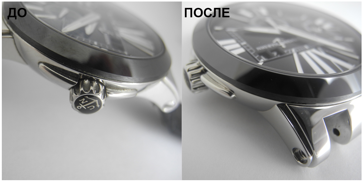 Пример полировки и ремонта часов Ulysse Nardin (2)